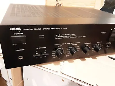 Kaufen Yamaha A-420 Natürlicher Sound-Stereo-Verstärker - Made In Japan - FUNKTIONIERT • 84.07€