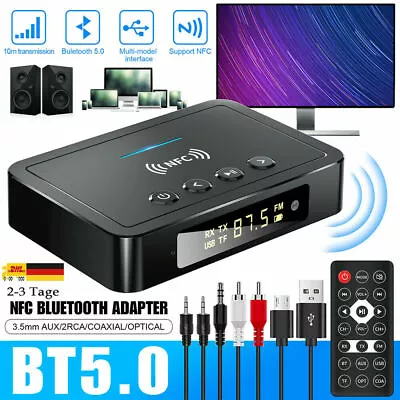 Kaufen NFC Bluetooth 5.0 Empfänger Audio Receiver 3,5mm HiFi Wireless Stereo Adapter • 24.99€