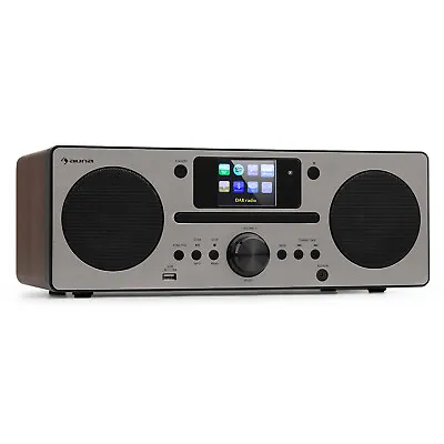 Kaufen Internetradio Bluetooth CD Player WLAN UKW DAB+ Radio Spotify Connect Walnuss • 188.99€