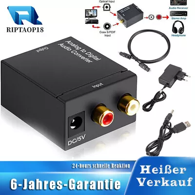 Kaufen Digital Optisch Toslink Koaxial Auf Analog L/R RCA Audio Konverter Adapter Kabel • 12.88€
