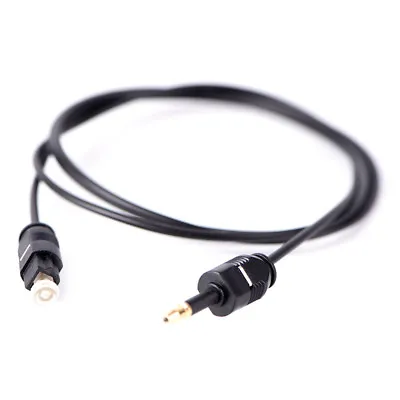 Kaufen Black Audio Cable Toslink Plug To Mini-Toslink Optical 3.5mm Jack 1M :_: • 6.32€