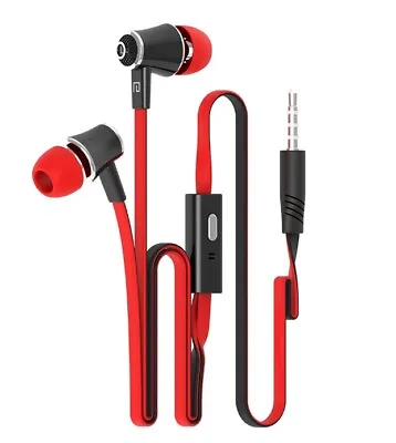 Kaufen Langsdom JM21 Kabelgebundene Ohrhörer Mit Mikro Rotes Flachkabel • 9.41€
