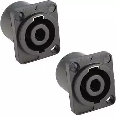 Kaufen 2x Speakon Kompatible Einbaubuchse 4-polig, Speaker Einbaukupplung 4-pol NEU • 5.99€