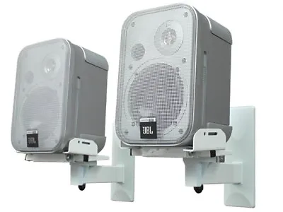 Kaufen 2 X Boxenhalter Wandhalter Weiß Für Lautsprecher Heimkino Anlage Neigbar Drehbar • 23.90€