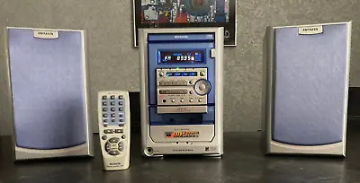 Kaufen AIWA Micro Compact System XR-M100 Stereoanlage Mit Lautsprechern Und Fernb.! • 70€