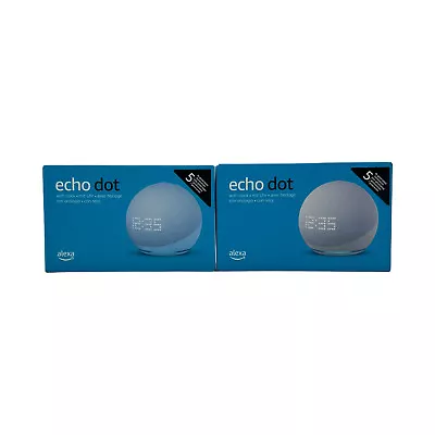 Kaufen Amazon Echo Dot 5. Gen Uhr Smart Lautsprecher Alexa Smart Home Speaker | NEU&OVP • 52.95€