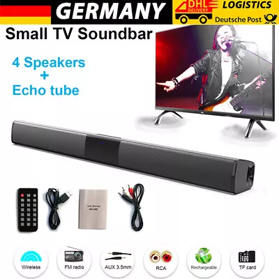 Kaufen Soundbar Bluetooth5.0 Für TV Heimkino 3D Surround Subwoofer Lautsprecher 20W • 33.89€