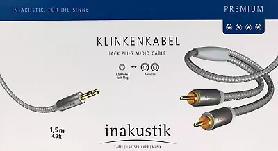 Kaufen Inakustik Premium Klinke-Cinchkabel Stereo 1,5 M Vergoldet, UVP 21,99 € • 14.99€