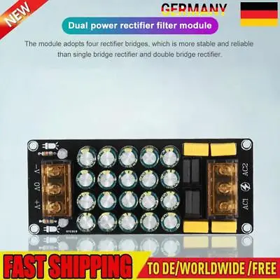 Kaufen Full Bridge Rectifier Filter Power Amplifier Board 12A For DIY Kit • 9.76€
