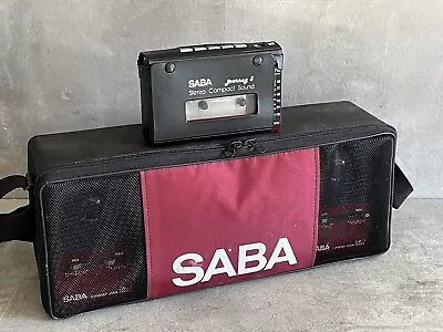 Kaufen Fine Vintage Walkman Saba Journey 3 GHETTOBLASTER Design Tapedeck Mit Cam Boxen • 129€
