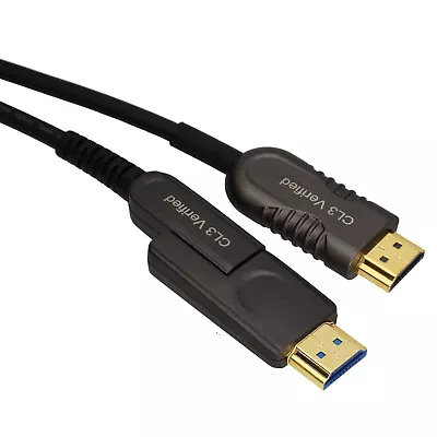 Kaufen CL3 Abnehmbare Stecker HDMI 2.0 Aoc Hybrid Optisch Kabel Wand Montage 4K 60Hz • 106.61€