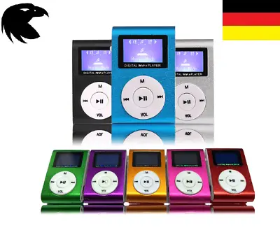 Kaufen Mp3 Player Mini Clip Musik Aluminium Micro SD TF USB MP3 Player LCD Display • 7.90€