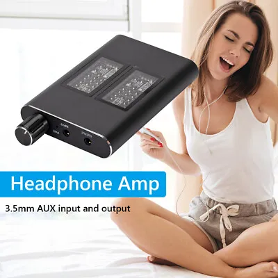 Kaufen 3,5 Mm Buchse AUX Tragbar Verstellbar Audio Amp HiFi Kopfhörer Ohrhörer Verstärker • 14.80€