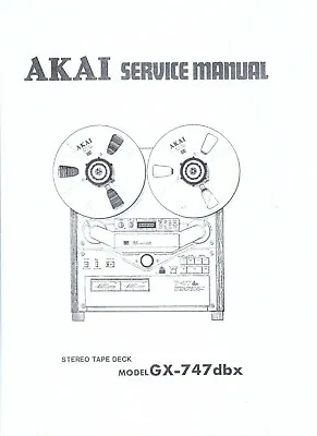Kaufen Akai  Service Manual  Für GX- 747 Dbx Copy • 14€