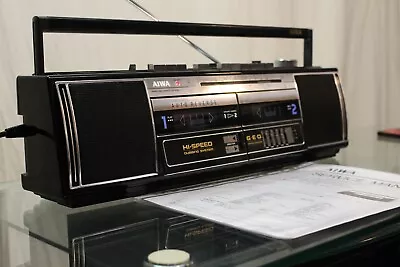 Kaufen Aiwa Cs-w500 Z Stereo Radio Cassette Recorder Equalizer Ghettoblaster Boombox 1a • 175€