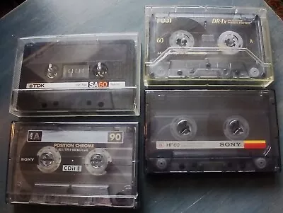 Kaufen 4 Stück Musikkassetten Leer ;  TDK, Fuji, 2x Sony • 10€