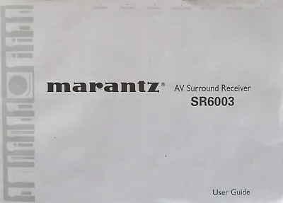 Kaufen Bedienungsanleitung MARANTZ SR6003 • 7€