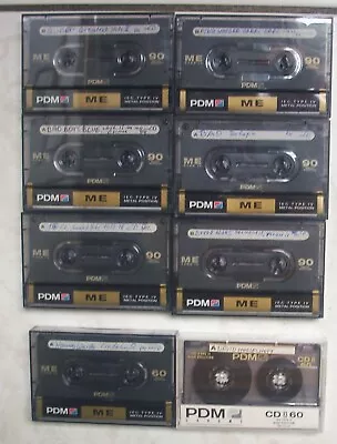 Kaufen 8x PDM Musik Kassetten 60iger Und 90iger Bespielt + Entspr. Beschriftet • 3€