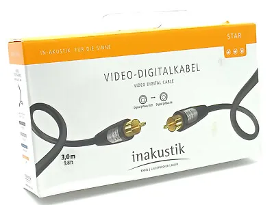 Kaufen Inakustik Star Video Digitalkabel 3m Cinch Kabel Vergoldete Stecker  Koax  RCA • 7.99€