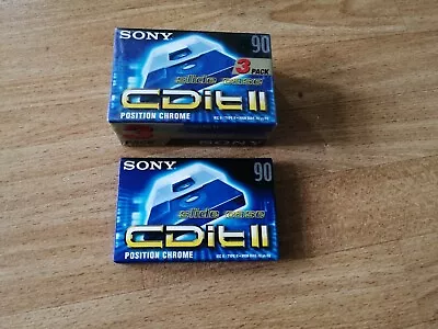 Kaufen 4 X Sony CDit II 90 Position Chrome MC Cassette Tape Leerkassette NEU • 28€