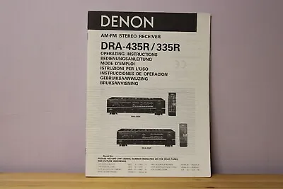 Kaufen Denon DRA-435R/335R  Bedienungsanleitung • 11.90€