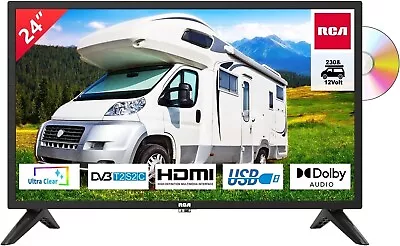 Kaufen RCA Fernseher 24  61 Cm LED FULL HD TV DVD Player 12V 230V Camping Wohnmobil • 199€