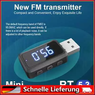 Kaufen FM02 Mini USB Adapter Portable Audio Receiver Transmitter For Car FM Radio • 5.34€