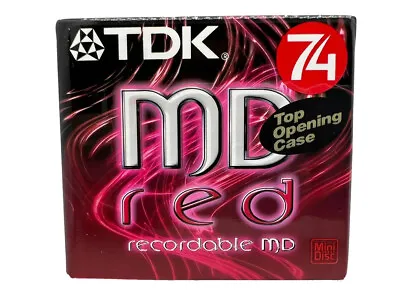 Kaufen TDK | MD RED 74 | MD-C74REB | Mini Disc Recordable MD Minidisc TV-Audio  |  NEU • 4.90€