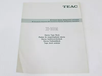 Kaufen ORIGINAL TEAC X-10R Schematic Diagrams • 19.90€