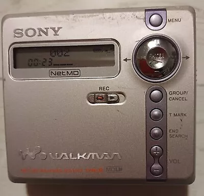 Kaufen RARE Sony MZ-N707 MD LP Player Recorder Mini Disc - Works • 40€
