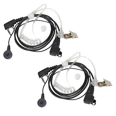 Kaufen 2-Pack Hörschlauch Hörer Freisprechanlage Headset Mikrofon Für Kp NX Th Serie • 17.33€