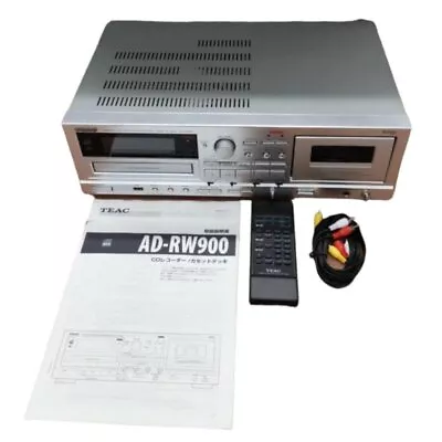 Kaufen TEAC AD-RW900 CD Compact Disc Recorder Mit Reverse-Kassettendeck Silber • 487.98€