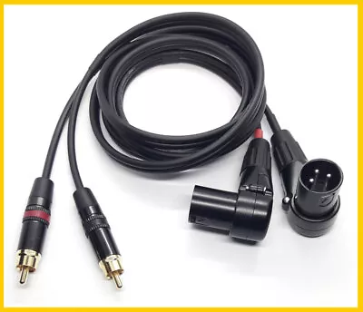 Kaufen Audiokabel 2 X RCA Neutrik Auf 2 X XLR Winkel-Male Vers. Längen • 15.45€