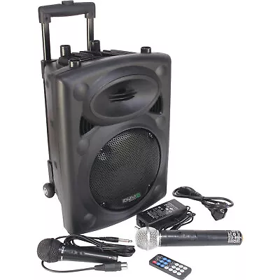 Kaufen IBIZA PORT10UHF-BT MOBILE BESCHALLUNGSANLAGE 10  Mikrofone Musik Sound USB Akku • 240.95€