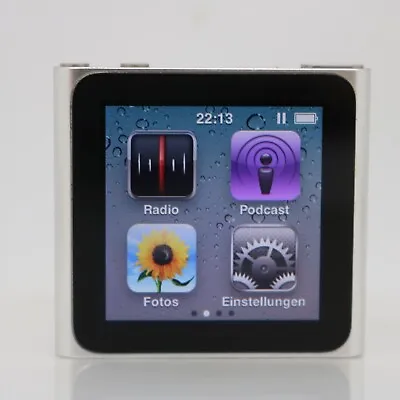 Kaufen Apple IPod Nano 6. Generation Silber (8GB) Clip-MP3 Player / Vom Händler • 64.99€