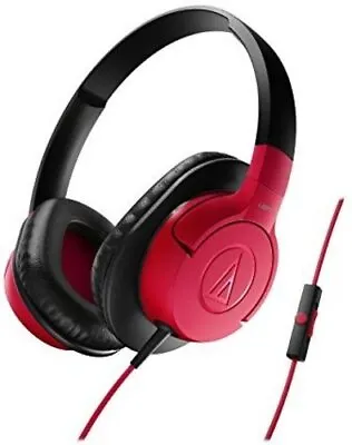 Kaufen Audio-Technica ATH-AX1iSRD SonicFuel Kopfhörer Mit Fernbedienung Mikrofon Rot • 31.95€
