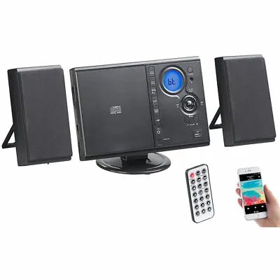 Kaufen Auvisio Vertikale Stereo-Kompaktanlage Mit Bluetooth, FM, CD, MP3 & AUX, 10 W • 63.99€