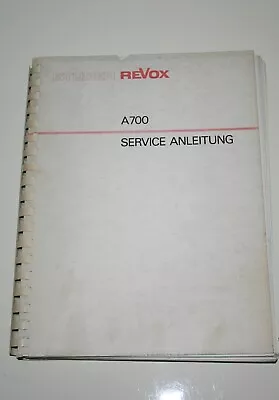 Kaufen Revox A700 Service Anleitung • 49.90€