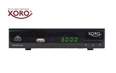 Kaufen XORO HRS 2670 LAN Satellitenreceiver, USB-MediaPlayer, TV-Streaming, SCART, HDMI • 29.90€