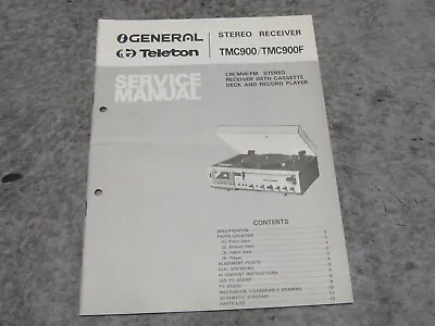 Kaufen Schaltplan Service Manual Für Stereoanlage Receiver Teleton TMC900 TMC900F • 1€