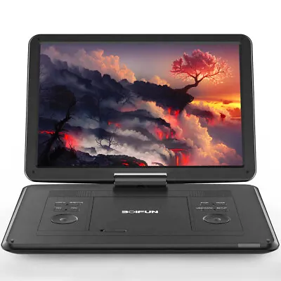 Kaufen 17.5  Tragbar DVD Player HD Auto Monitor Drehbar Groß Bildschirm HDMI-in USB AV • 109.99€