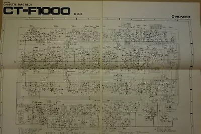 Kaufen Pioneer Tapedeck CT-F1000 Schaltplan, Service Manual • 22€