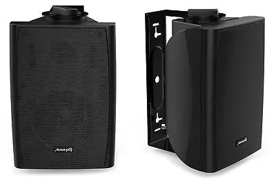 Kaufen Audibax Elipse 5  Lautsprecher HiFi Musikbox Wandhalterung Paar Schwarz SEHR GUT • 70.90€