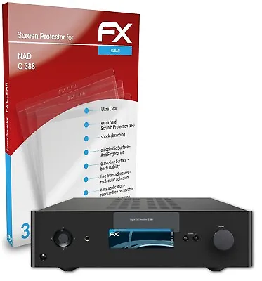 Kaufen AtFoliX 3x Displayschutzfolie Für NAD C 388 Schutzfolie Klar Folie • 16.39€