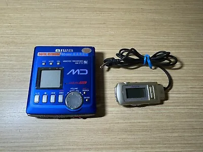 Kaufen Mini Disc Player MD Minidisc Aiwa AM-F72 + RC-HX30 (Similar Type Sony Walkman) • 100€
