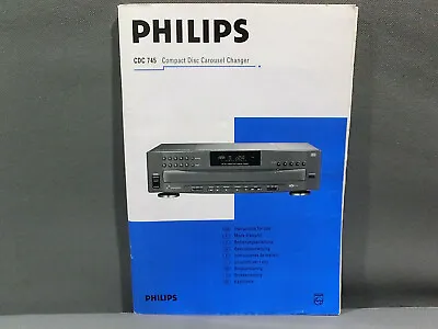 Kaufen PHILIPS Original Bedienungsanleitung Für CDC 745 U. Andere CD Player V. PHILIPS. • 2.79€