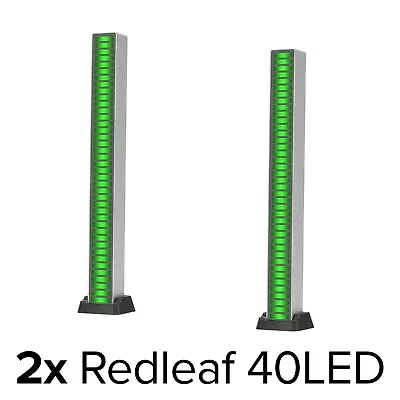 Kaufen 2x Equalizer Redleaf RGB 40LED Klanggrafik Lichtsäule Spectrum Display Sound Gra • 30€
