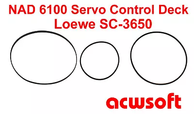 Kaufen  Riemen Belts NAD 6100 Servo Control Deck (not For Monitor Series) Loewe SC-3650 • 13.90€