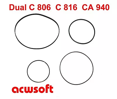 Kaufen Riemen Belts For Dual C-806 C 806 C-816 C 816 Tape Deck CA-940 Casseiver • 16.90€