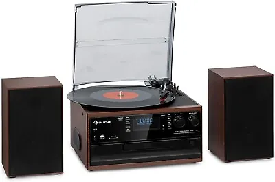 Kaufen Plattenspieler Schallplatten 2 Lautsprecher CD-Player, USB & DAB Radio, Bluetoot • 218€